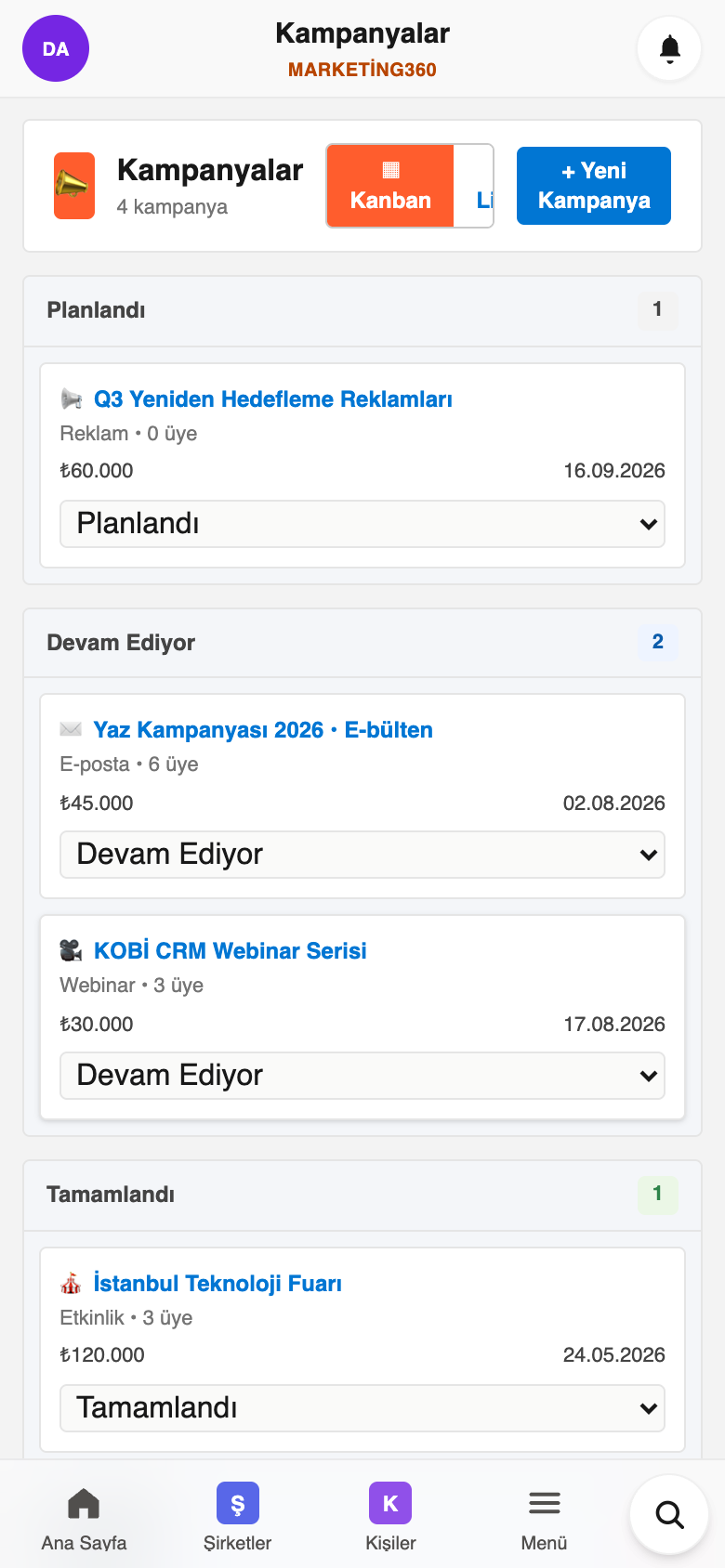 Ohana360 mobil uygulaması