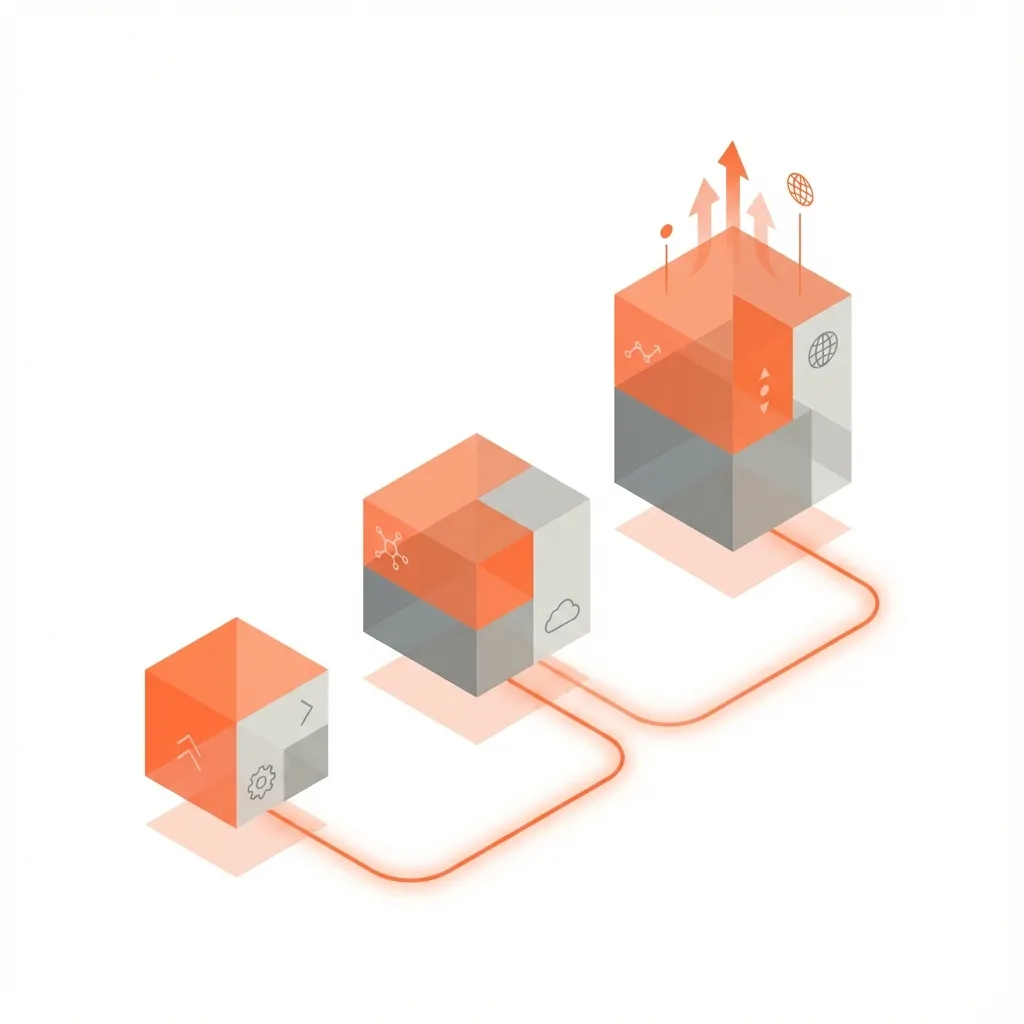 Cover illustration for Salesforce editions comparison blog post showing three tier levels