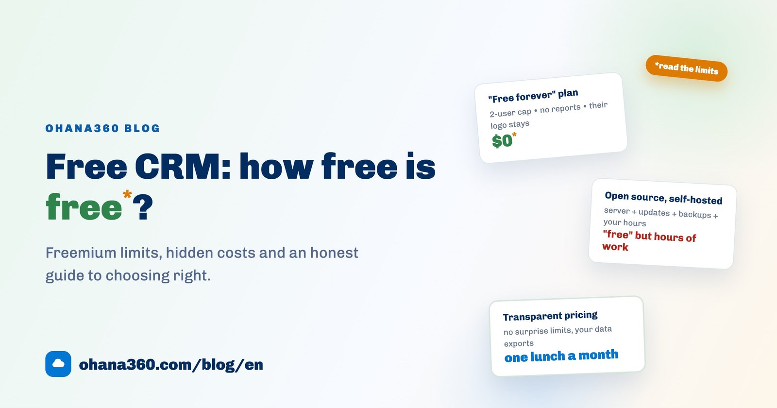 Illustration of price tags revealing the hidden limits behind free CRM options